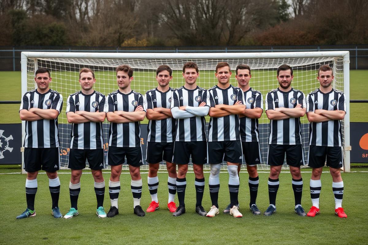 The Wandering Crows squad before a charity match